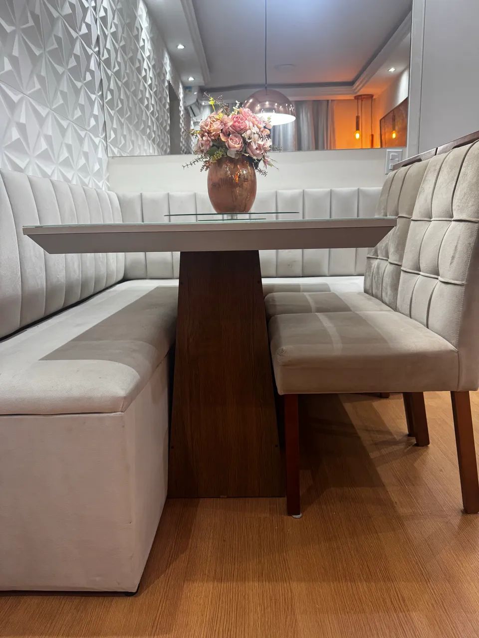 Mesa de jantar com duas cadeiras - Foto 5