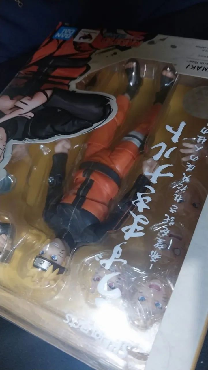 Naruto Uzumaki Shippuden SH Figuarts 3.0 NA CAIXA COM TUDO - Foto 4