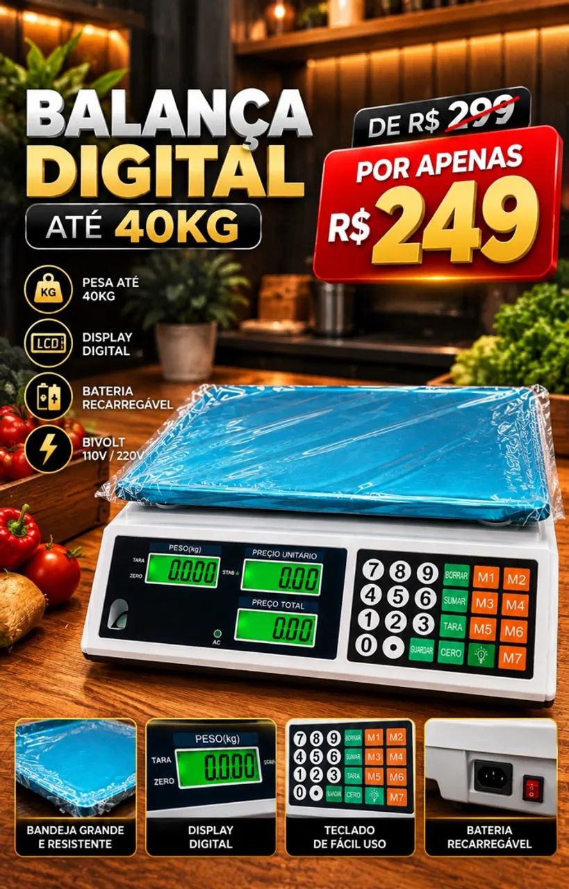 BALANÇA COMERCIAL DIGITAL ENTREGAMOS 