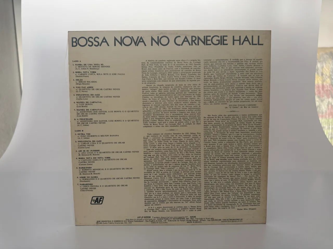 LP] Vários Artistas - Bossa Nova at Carnegie Hall (1982) - CDs