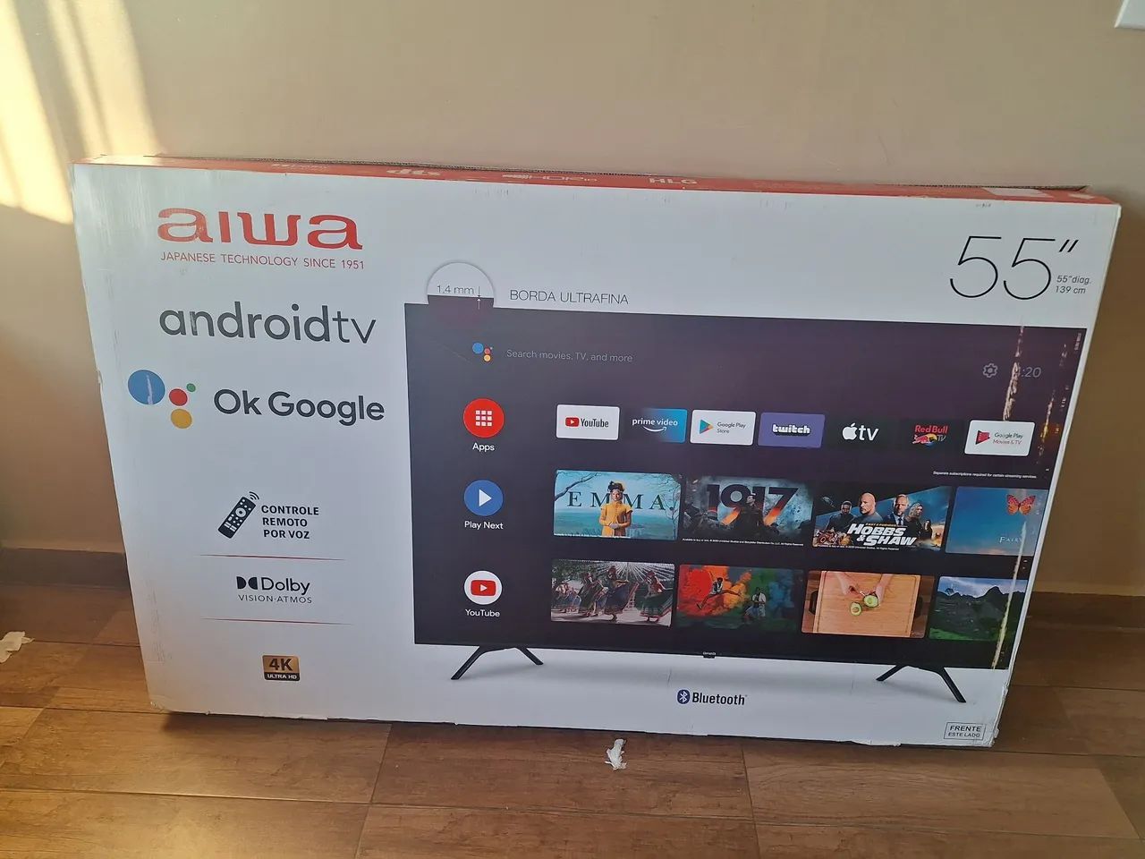 Vende se TV 55 polegadas aiwa na caixa 