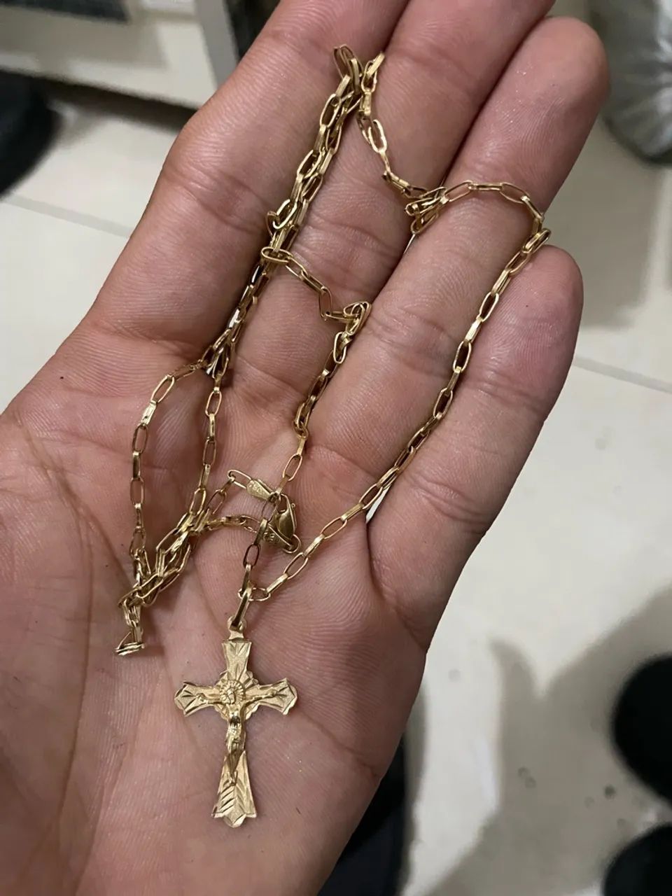Corrente de ouro 750 cartier oca 3,4g 