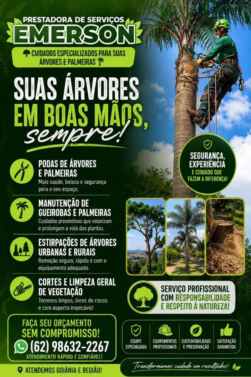 Podas e extirpaca?s de árvores 