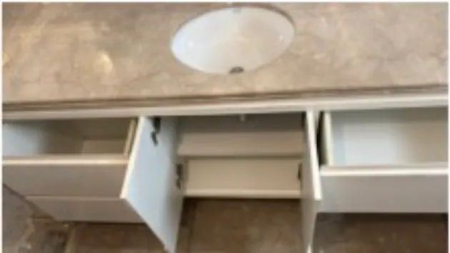gabinete de banheiro  com bancada de mármore  - Foto 4