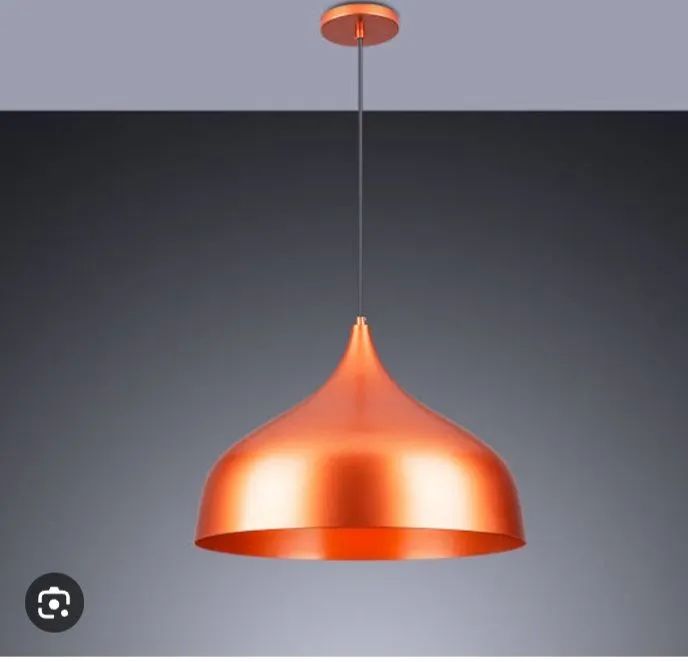 Pendente moderno cor cobre 40cm  - Foto 3