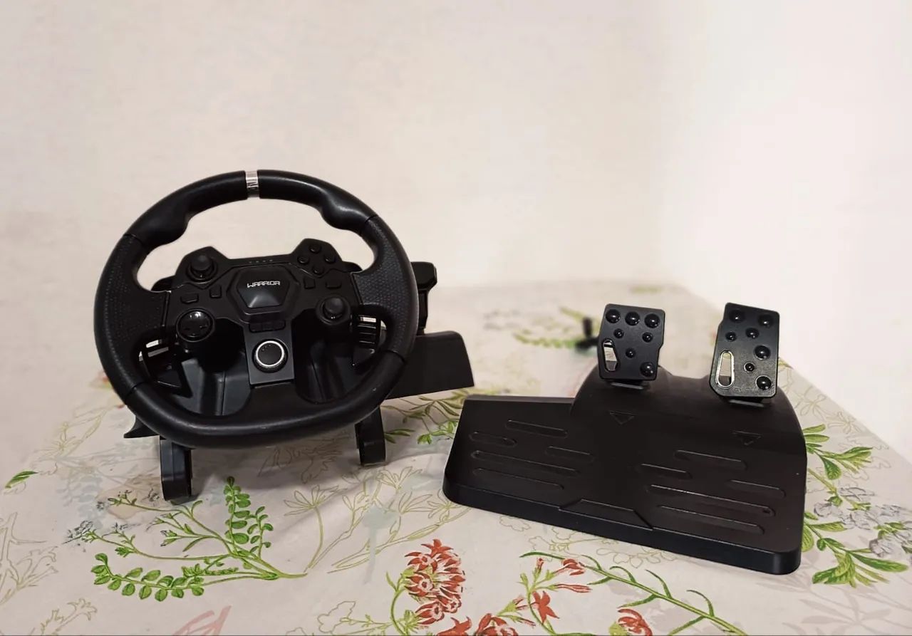 Volante Gamer Warrior Artaxes com Pedal e Force Feedback JS090 - Foto 2