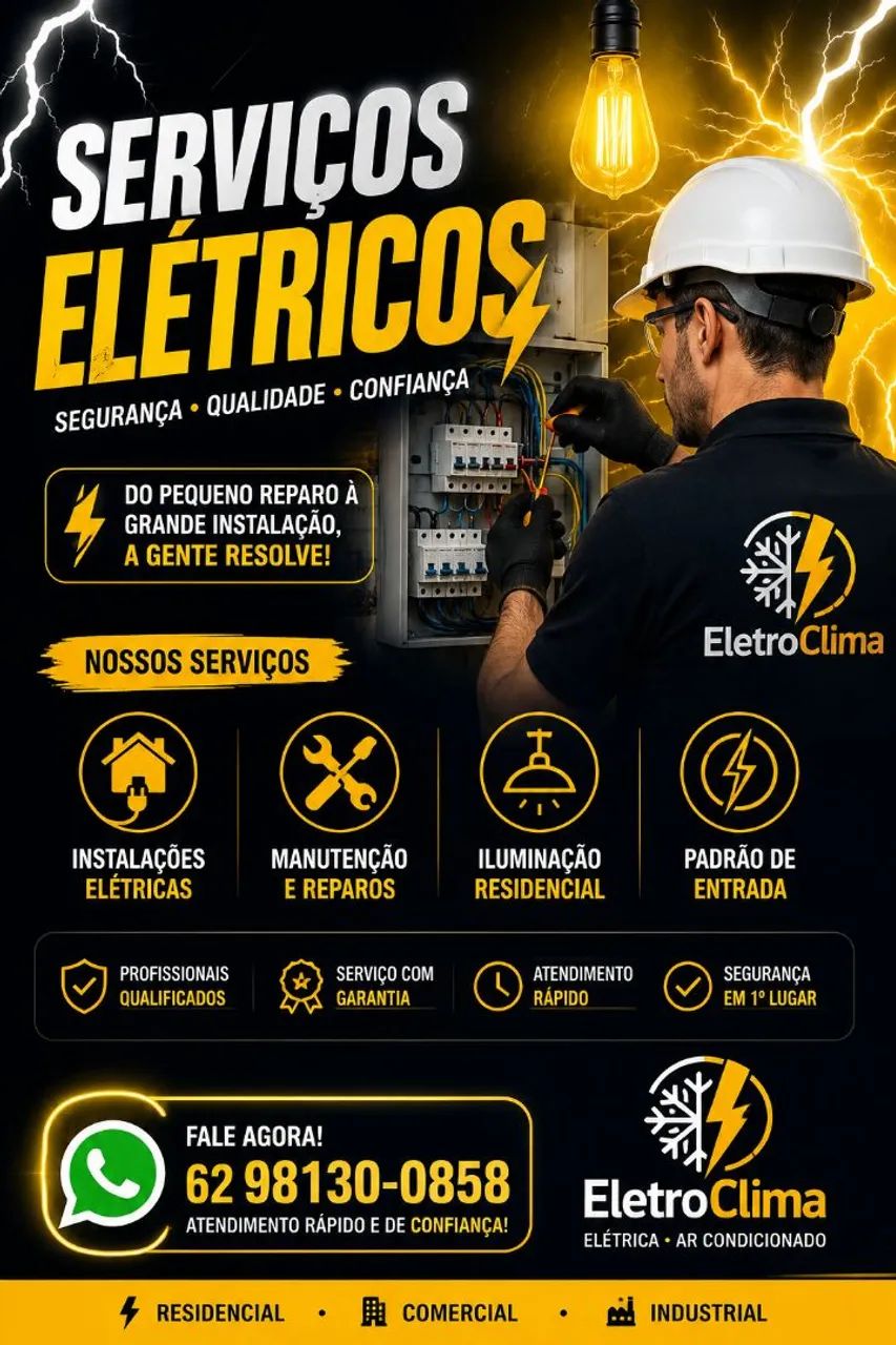 Eletricista Residencial Goiânia e região 