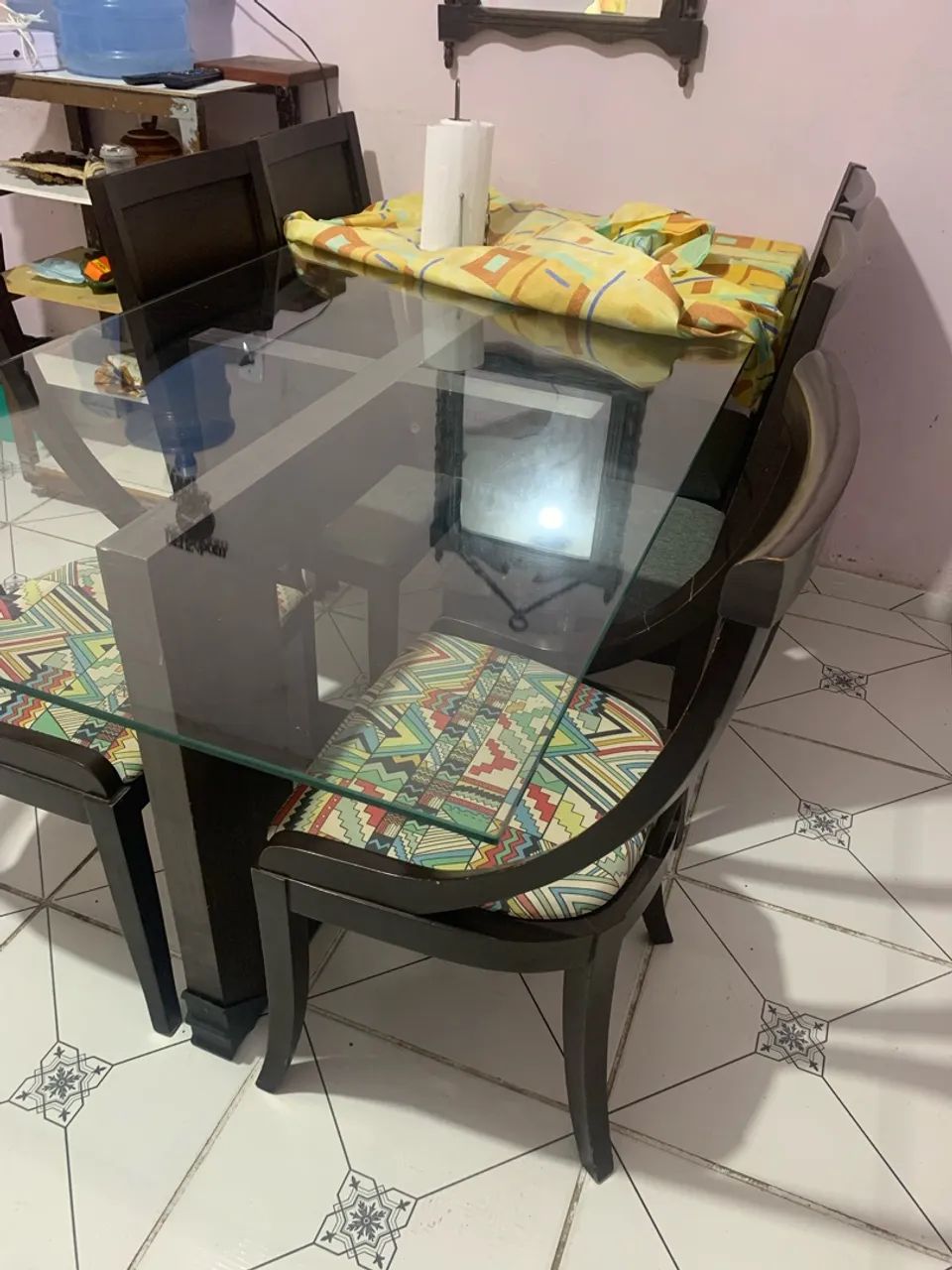 Mesa para sala de Jantar c/6 cadeiras - Foto 3