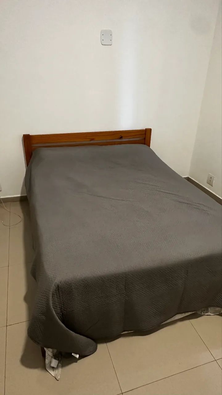 Cama de casal com colchão simples - Foto 2