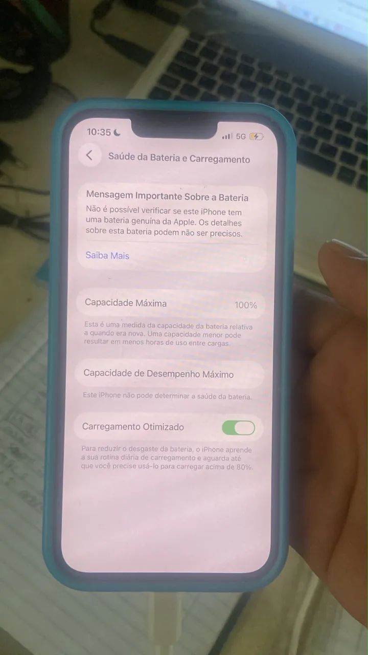 iPhone 13 com traseira trincada de 128gb - Foto 2