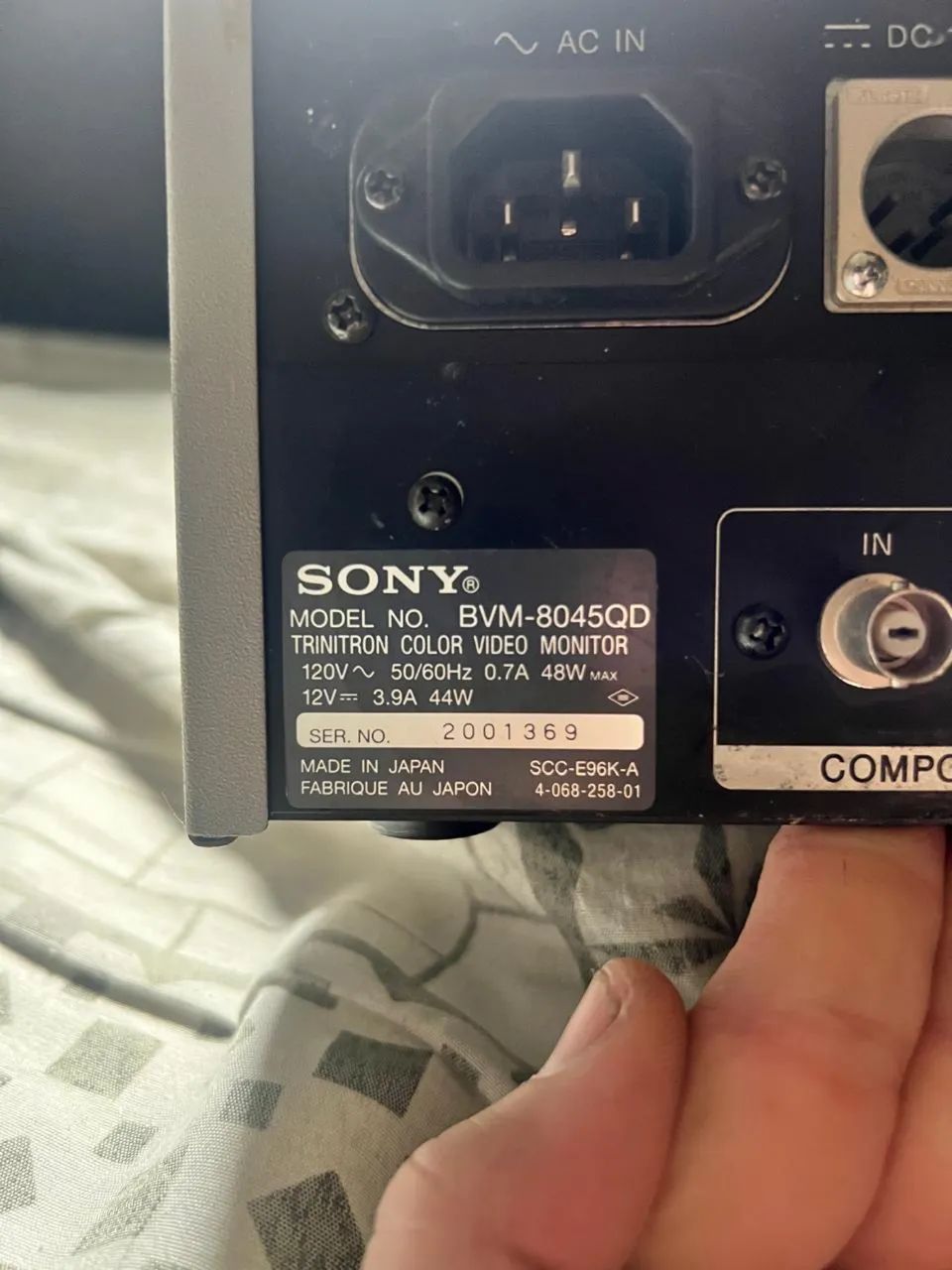 Monitor Sony BVM-8045QD - Foto 5