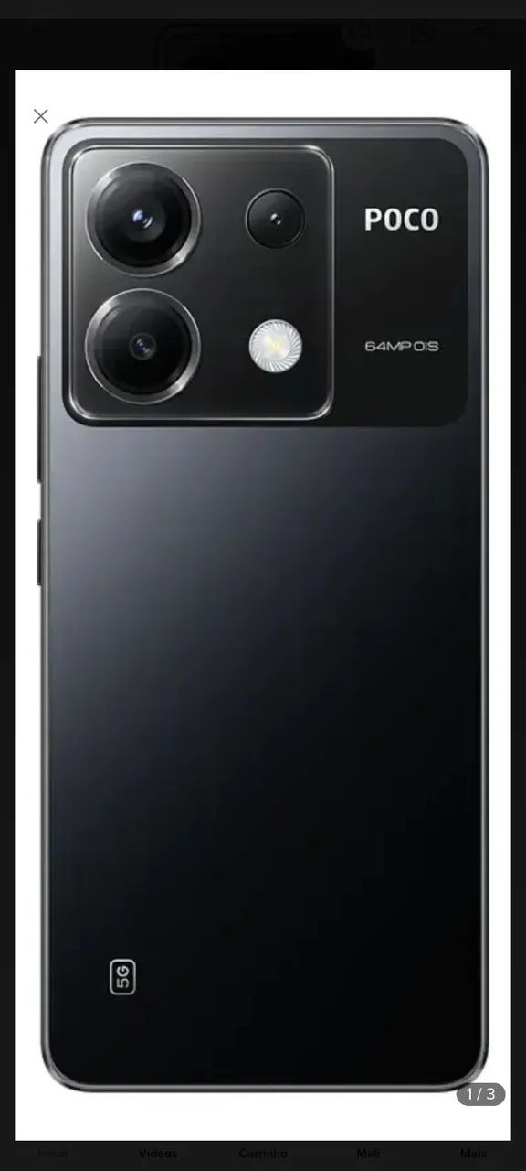 Celular POCO X6 5G Black 12GB RAM 256GB