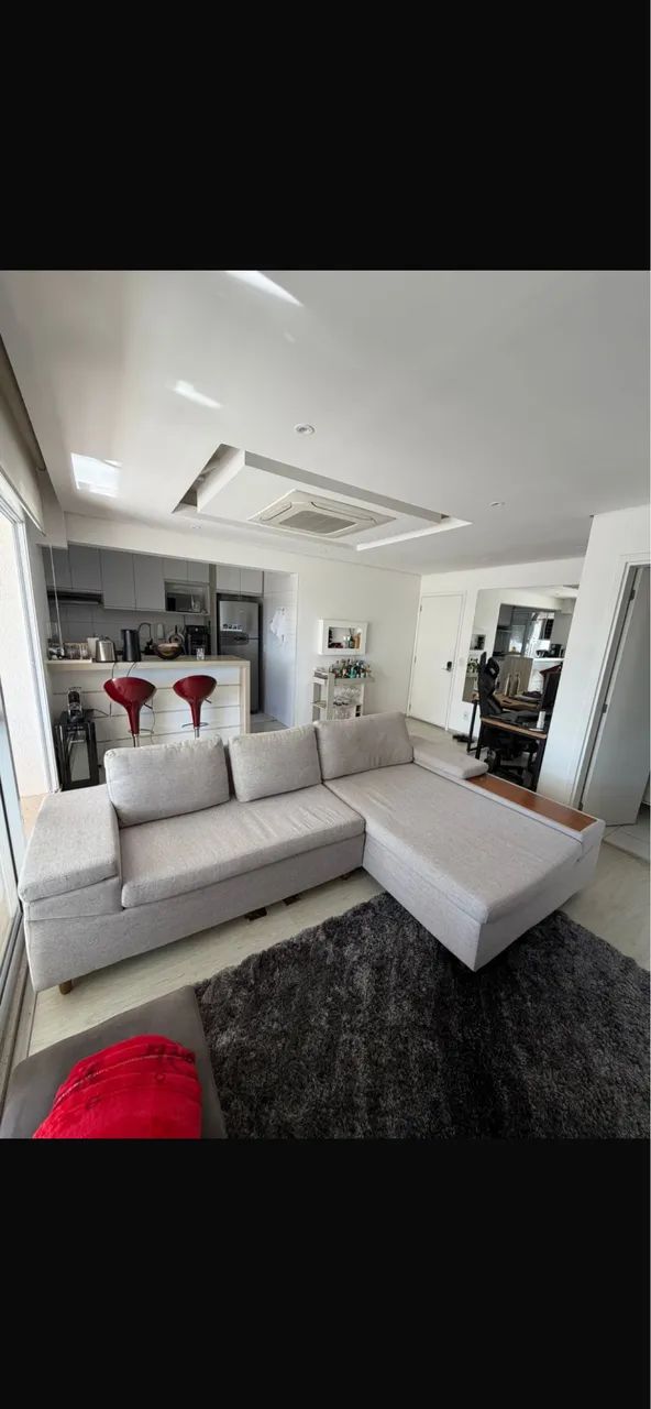 Sofá 4 lugares com chaise e entrada USB  - Foto 3