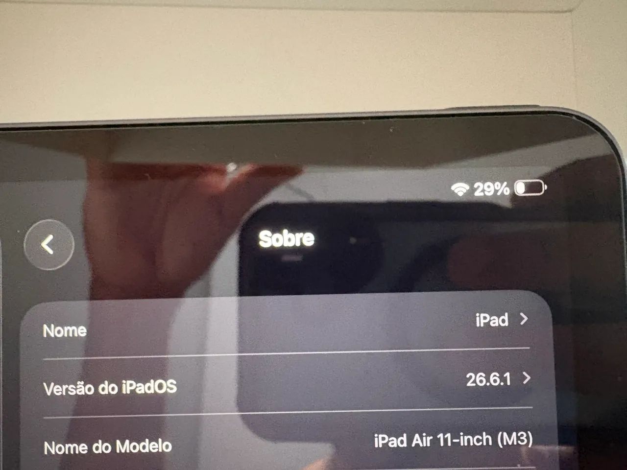 Ipad Air 11 M3 128G cinza. . R$ 4000 - Foto 3