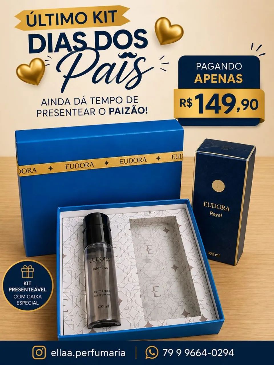 Últimos kits presenteavel dia dos pais 
