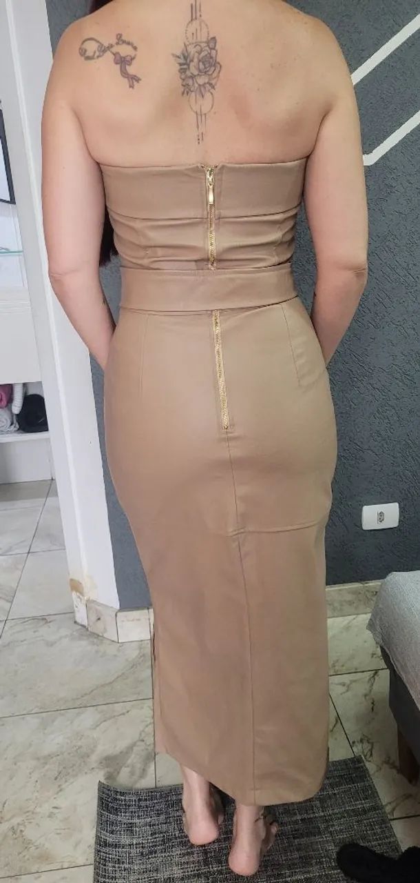 Vestido de couro  - Foto 3