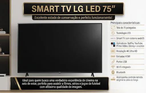 Tv 75 polegadas 