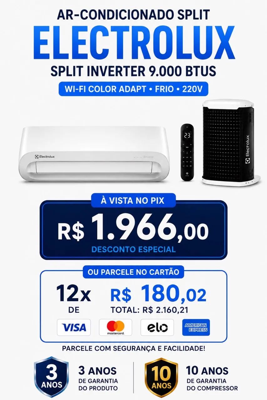 Split Electrolux Inverter com Wi-Fi - Foto 4