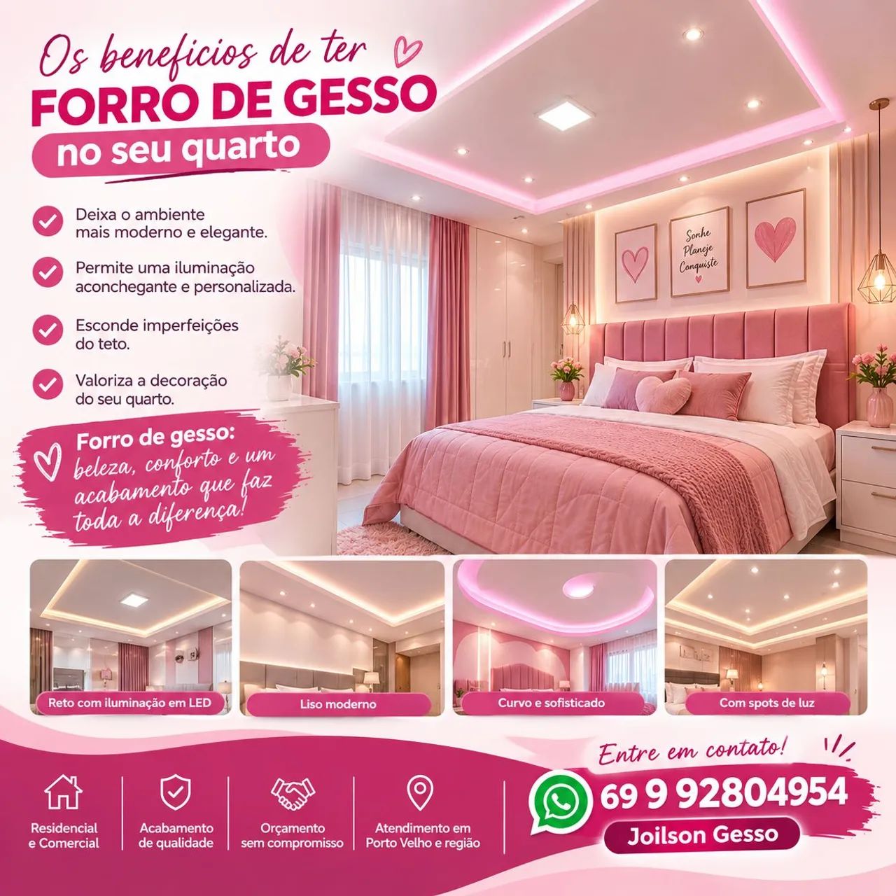 Forro de Gesso em Porto Velho | Orçamento Grátis - Foto 4