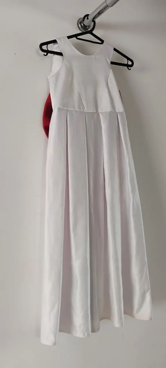 Vestido de daminha com laço terracota - Foto 3