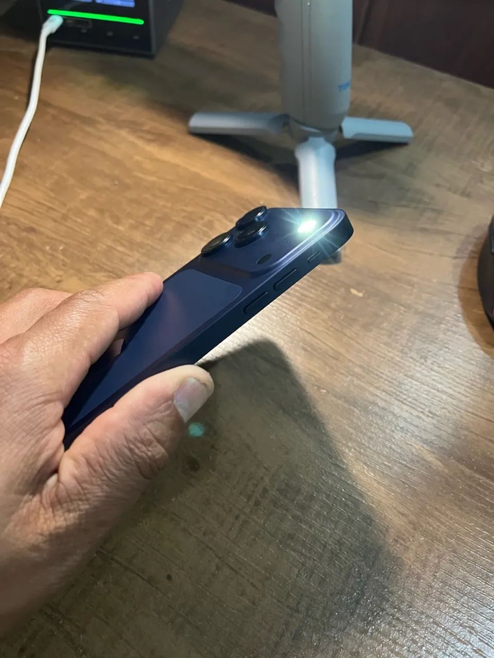 iPhone XR na carcaça do 17 pro max azul titânio  - Foto 4