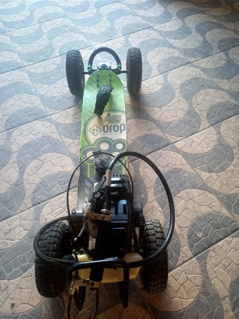 Skate Motorizado Gasolina Dropboards Carve Motor 2t 50 Cc