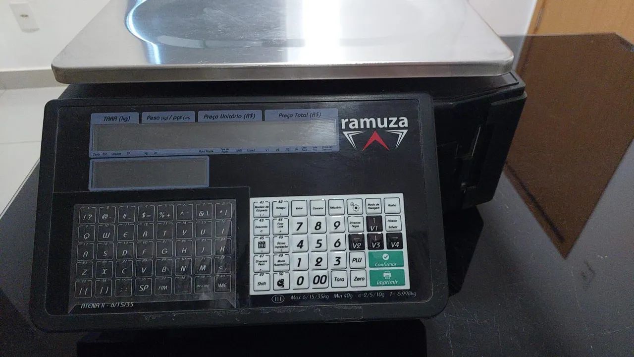 Balança Comercial Etiquetadora Digital 35 kg