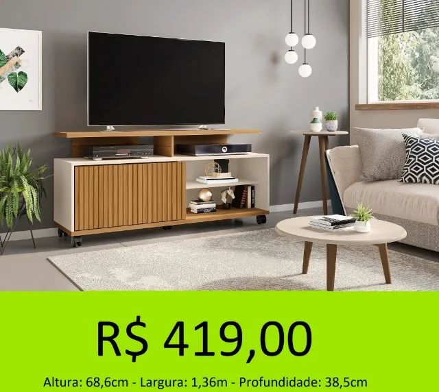 Rack com pintura 3D Ripada - moderno e elegante 