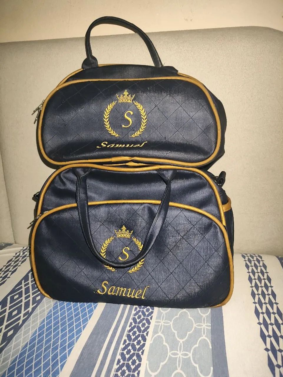 Kit Bolsa maternidade bordado  - Foto 3