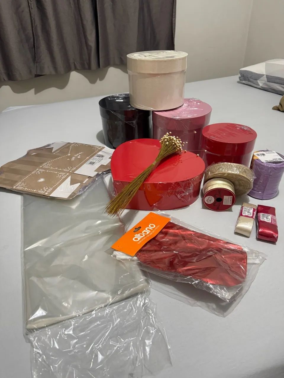 Caixa e acessórios para cesta e box de presente - Foto 3