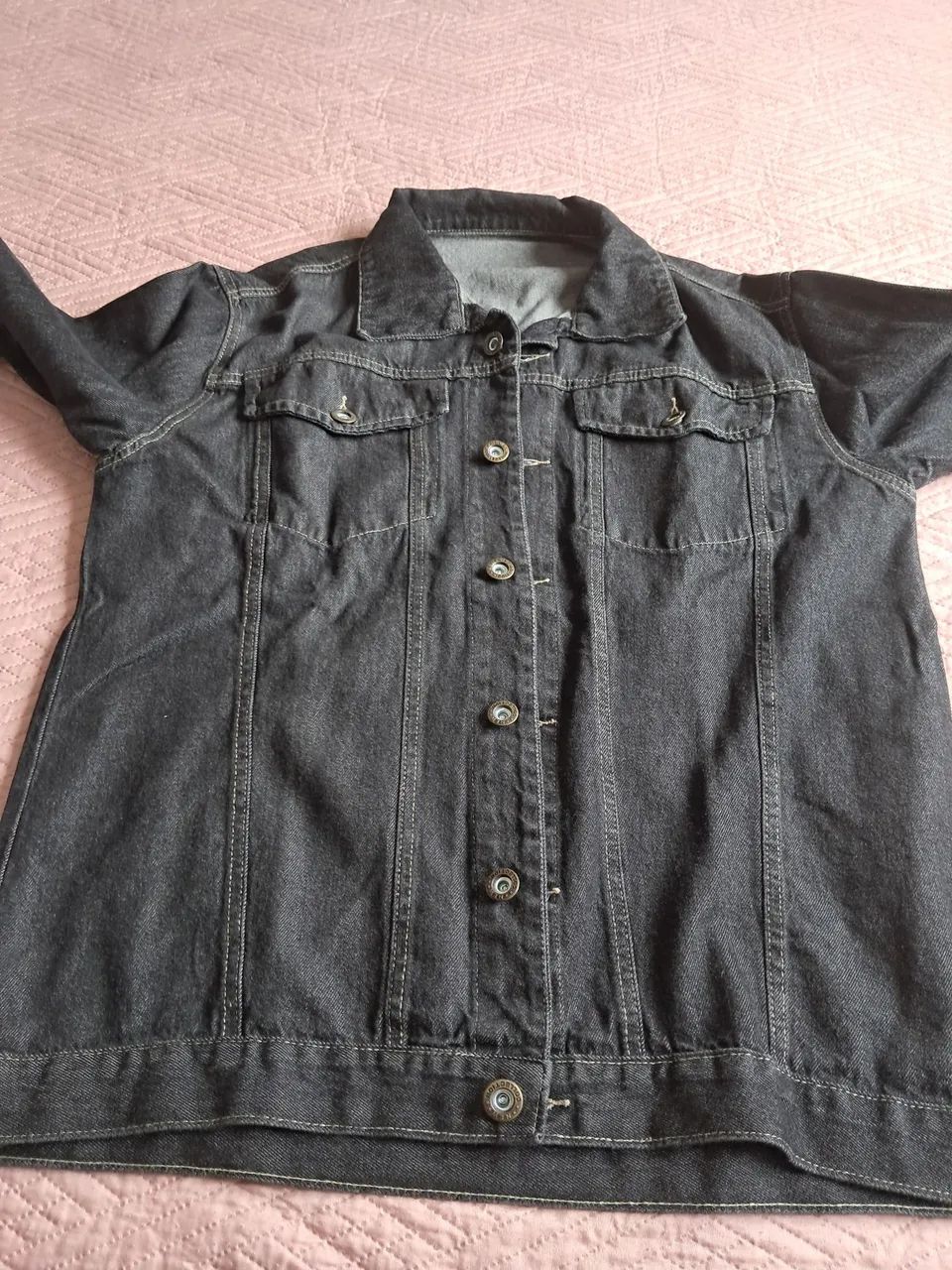 Blusão Jeans Preto 