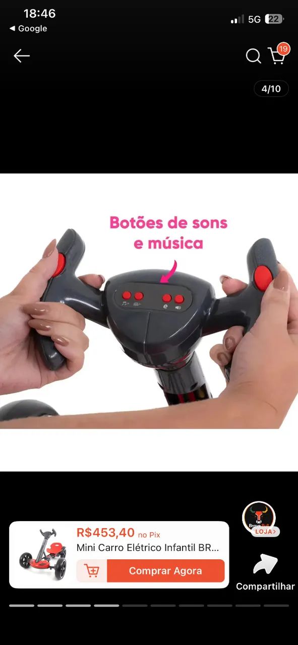 Carro Eletrico infantil - Foto 4