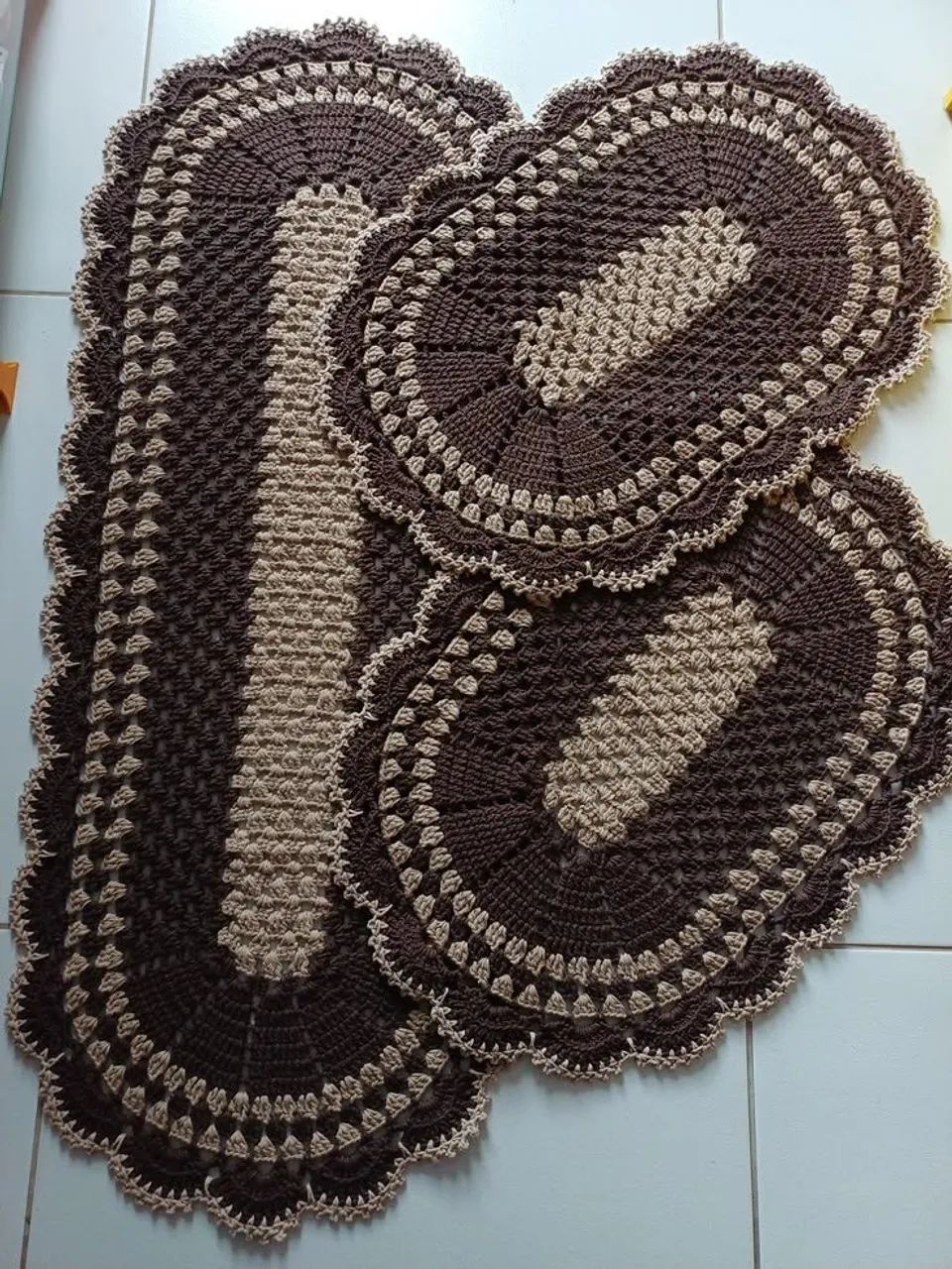 Jogo de cozinha em crochê 