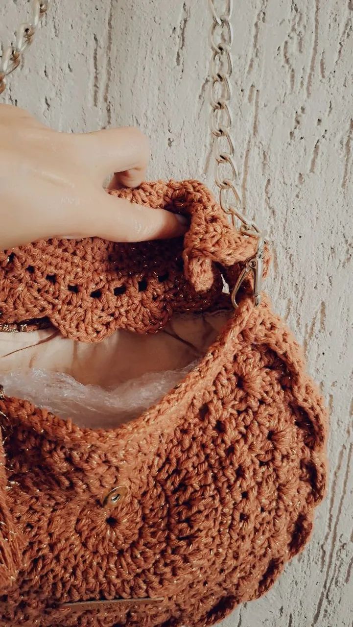 Bolsa Boho crochê  - Foto 5