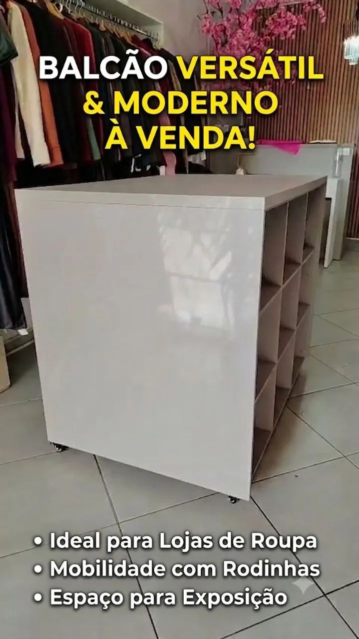 Balcão de loja ilha MDF robusto  - Foto 2