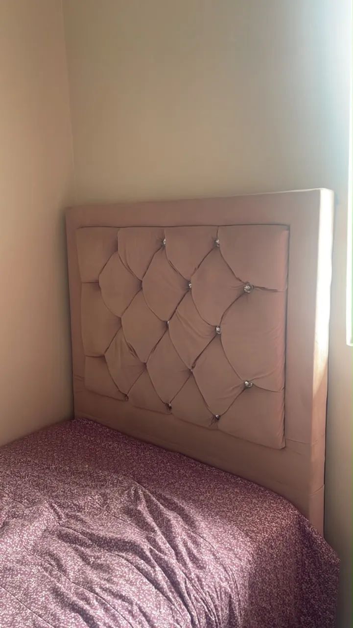 CABECEIRA DE CAMA DE SOLTEIRO ROSE 