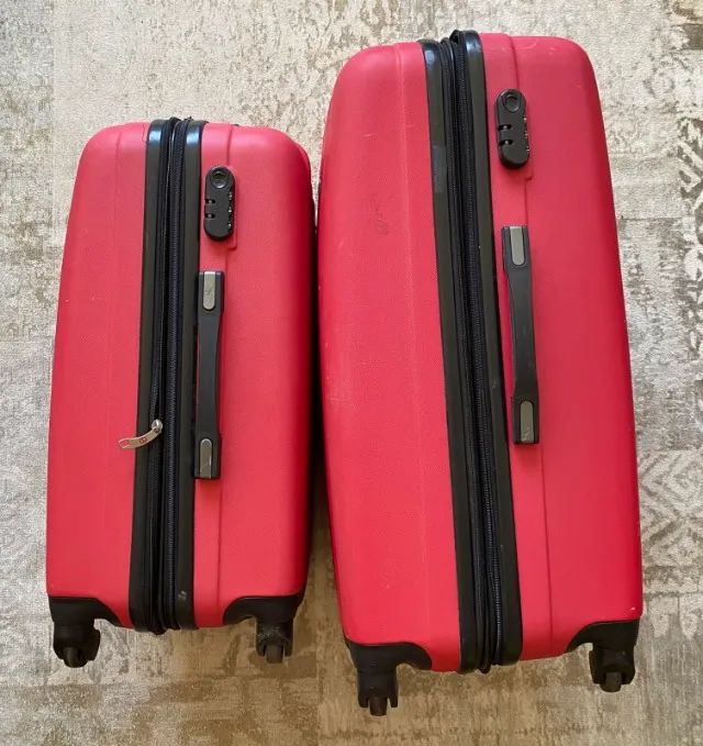 Jogo de Malas de Viagem Vermelhas - Foto 3