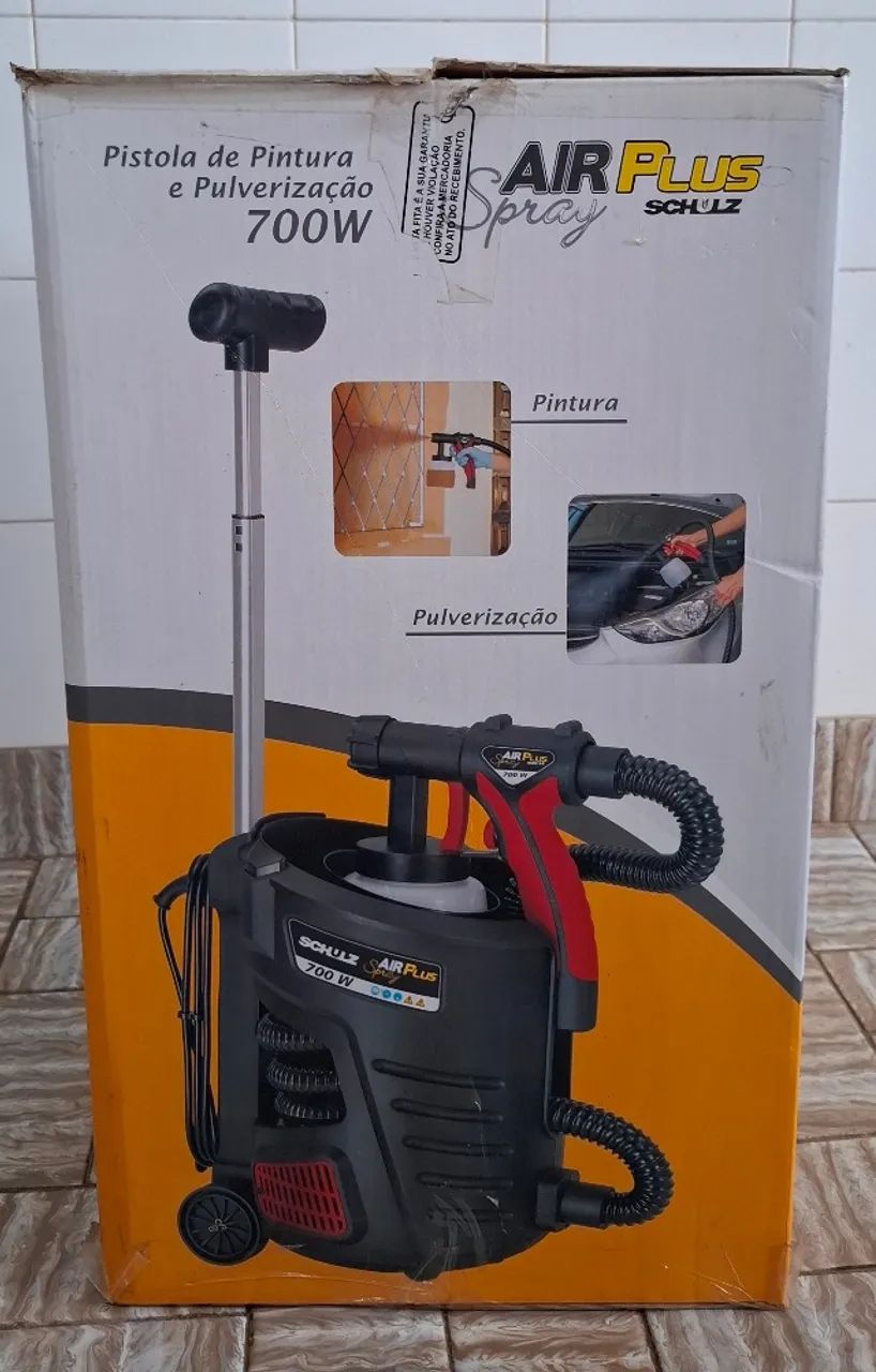 (NOVA) Pistola Pulverizadora de tinta SCHULZ de 700W e 127V65127078819842123