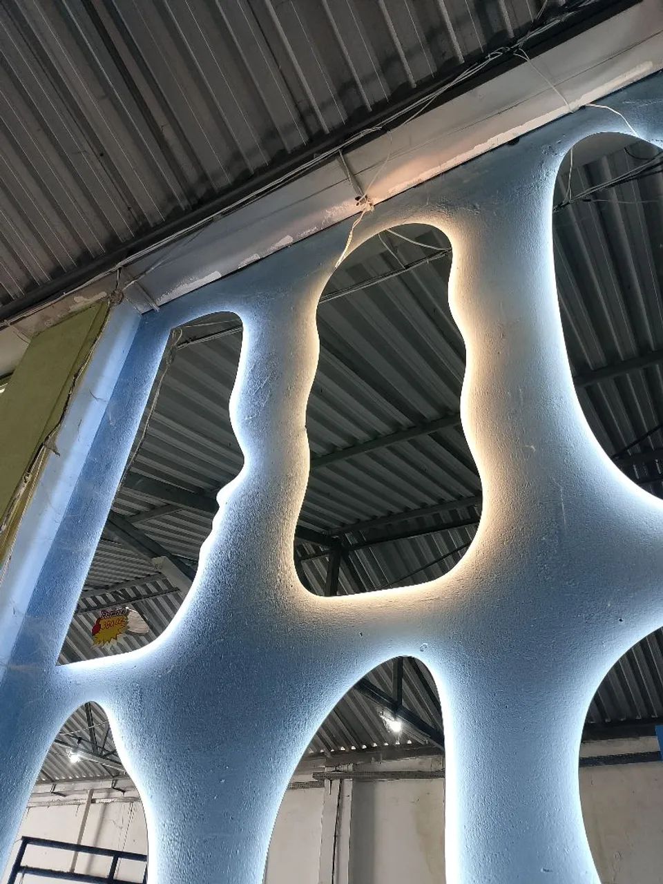 Espelho orgânico com led 