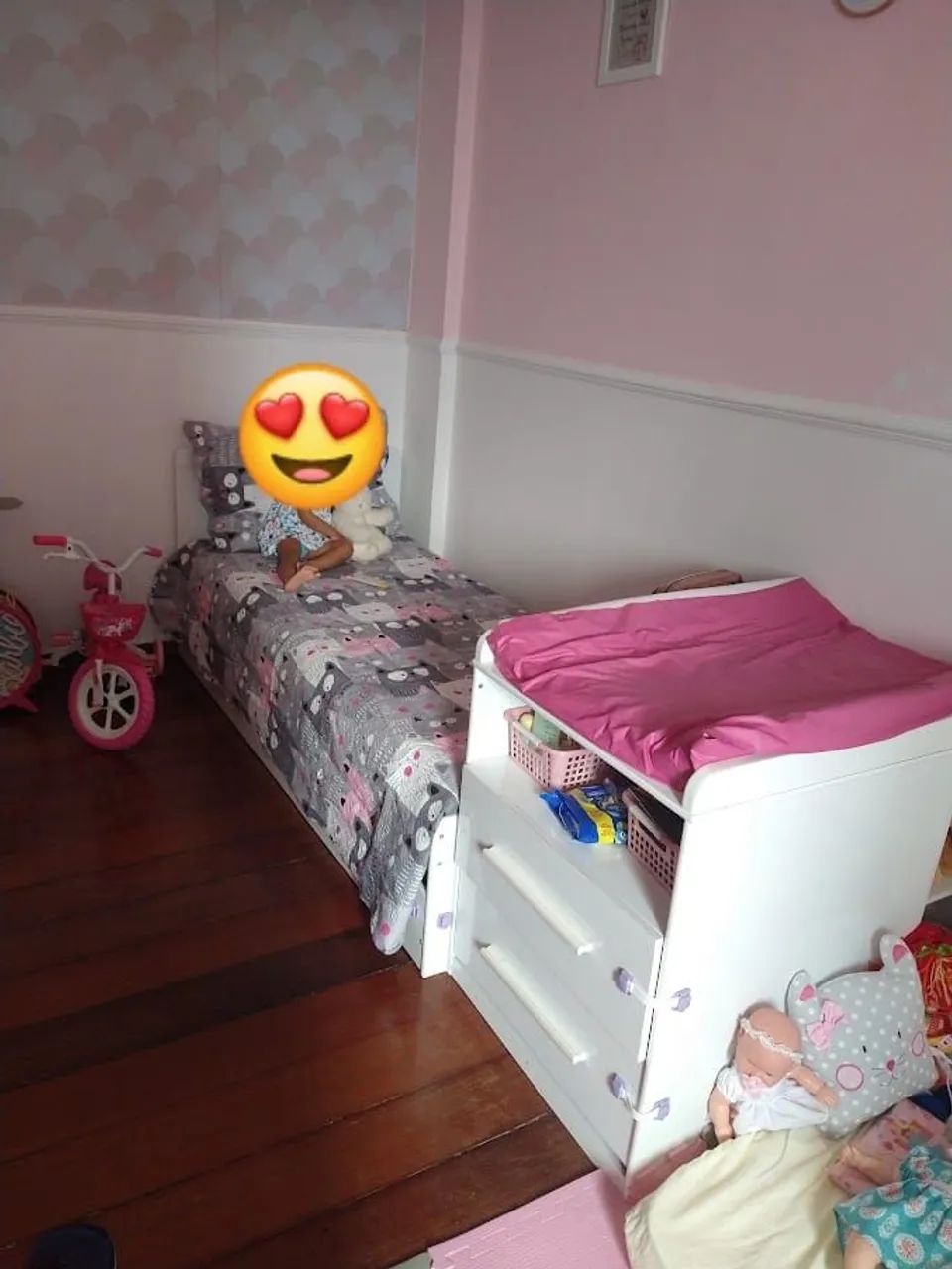 Berço Multifuncional Vini com Cama Auxiliar Peroba Branco 100% mdf - Foto 3