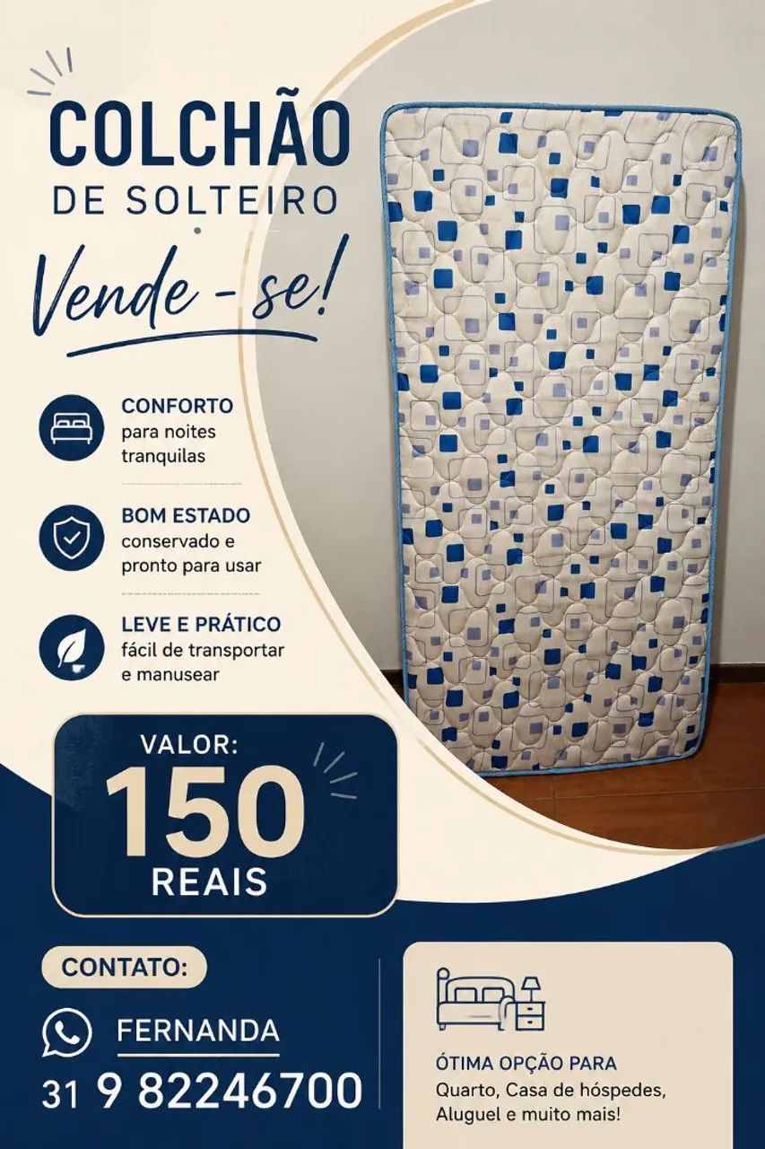 Colchão de solteiro 