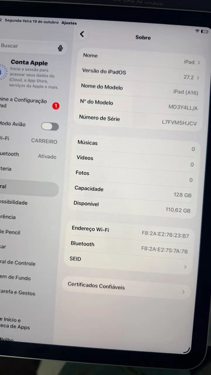 iPad 11 128gb seminovo  - Foto 4
