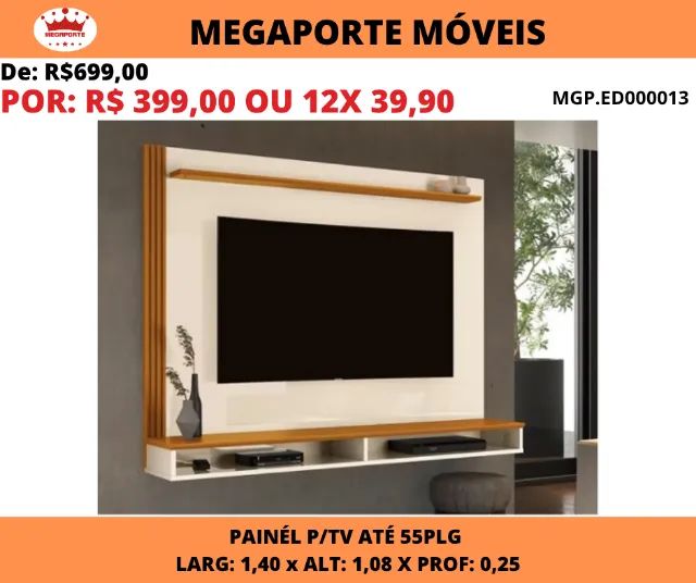 PAINEL DE TV ATÉ 55 POLEGADAS 