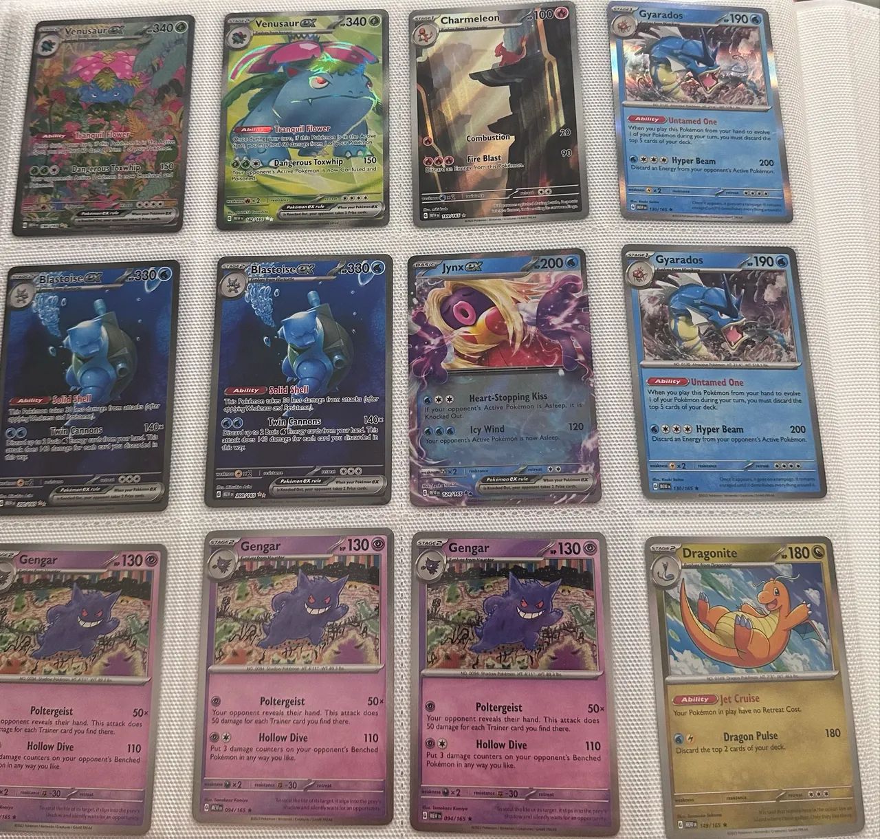 Cartas da Coleção Mew 151 em inglês. Todas com sleeve + toploader. Leia a descrição!