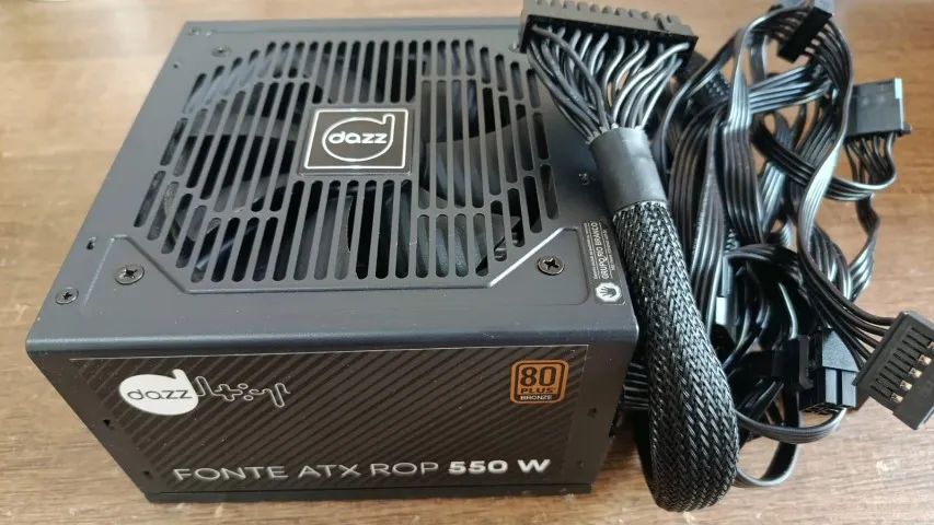 Fonte Gamer Dazz rop 550w 80 plus bronze  - Foto 2