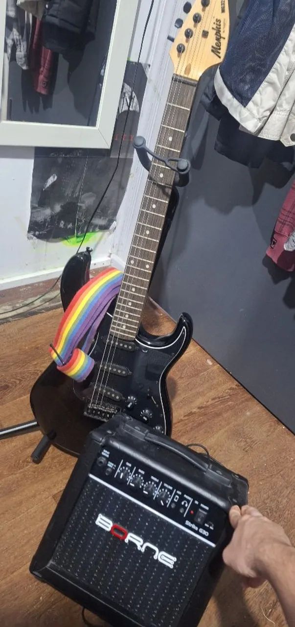Guitarra e amplificador  - Foto 2