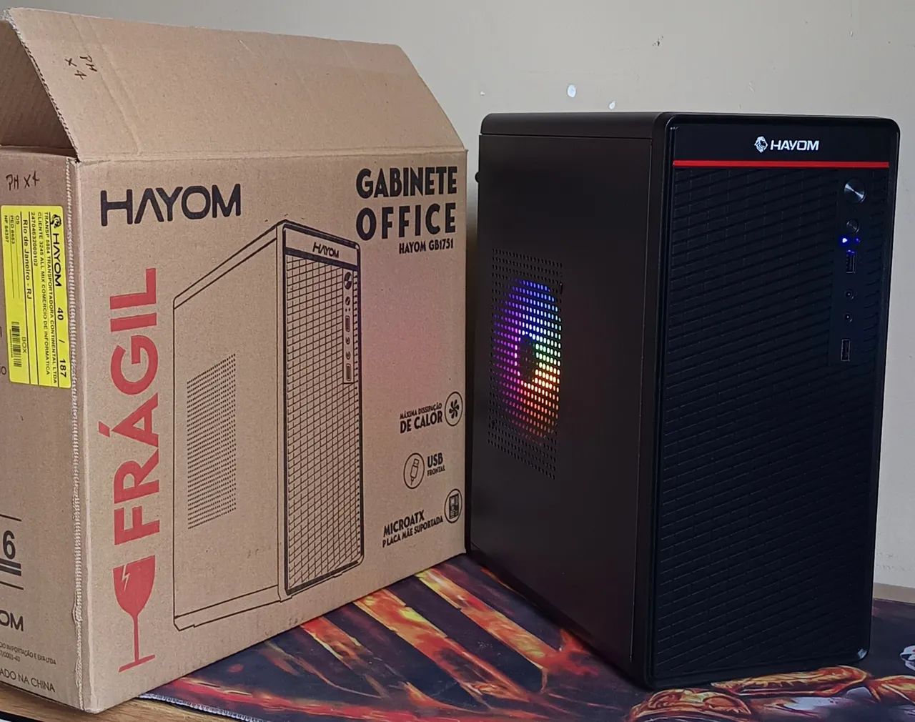 COMPUTADOR COM HD SSD E COOLER RGB GABINETE ZERO  - Foto 2