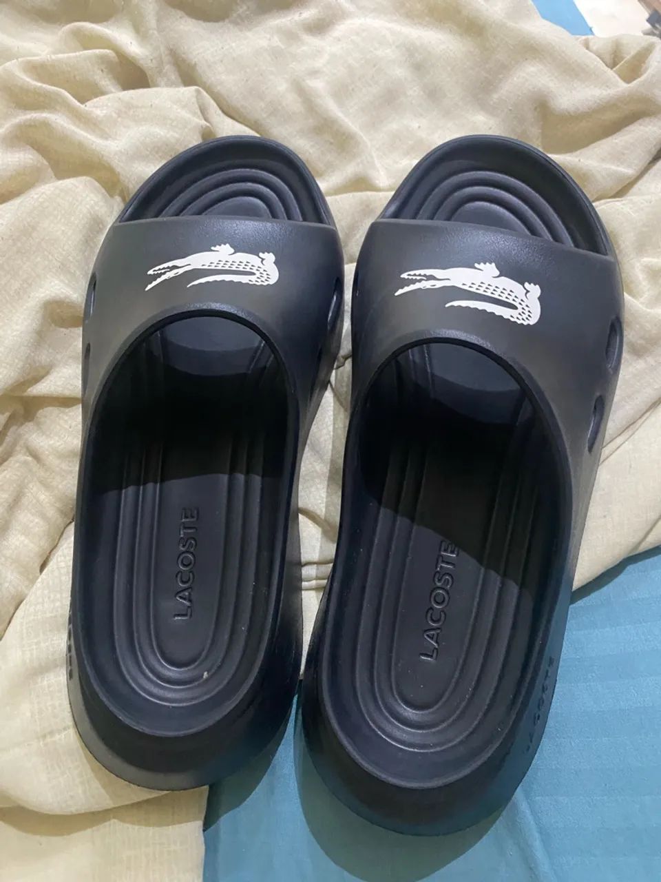 Chinelo slide Meduz Lacoste  - Foto 5