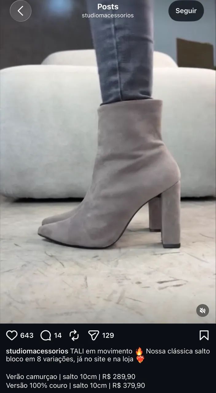 Botas Studio M - Novas - Smart - Foto 6