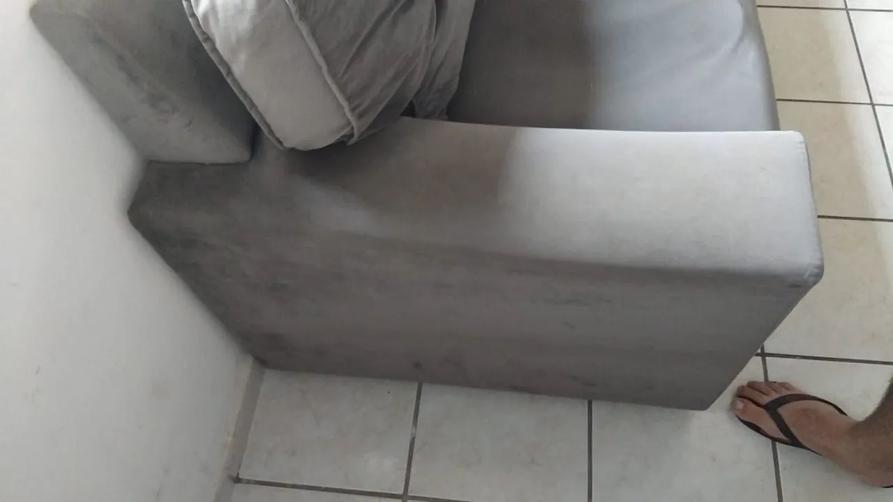 Sofá 2 lugares cinza 1,80m de largura  - Foto 2